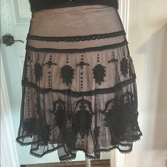 Odille Elegant Black Lace Skirt - Picture 1 of 9
